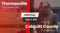 Matchup: Thomasville vs. Colquitt County  2019