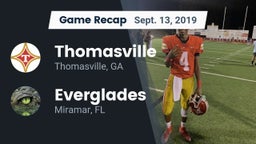 Recap: Thomasville  vs. Everglades  2019