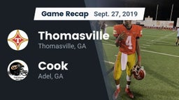 Recap: Thomasville  vs. Cook  2019