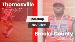 Matchup: Thomasville vs. Brooks County  2019