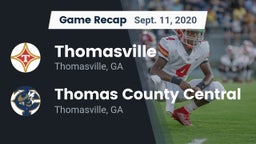 Recap: Thomasville  vs. Thomas County Central  2020