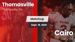 Matchup: Thomasville vs. Cairo  2020