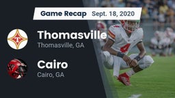 Recap: Thomasville  vs. Cairo  2020