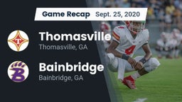 Recap: Thomasville  vs. Bainbridge  2020