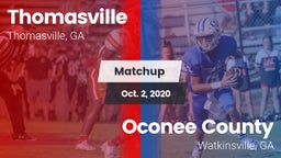 Matchup: Thomasville vs. Oconee County  2020