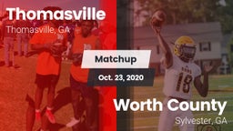 Matchup: Thomasville vs. Worth County  2020