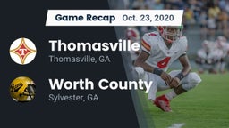 Recap: Thomasville  vs. Worth County  2020