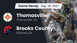 Recap: Thomasville  vs. Brooks County  2021