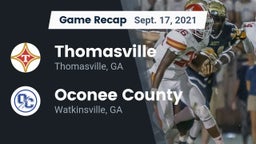 Recap: Thomasville  vs. Oconee County  2021