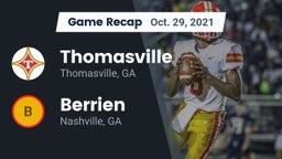 Recap: Thomasville  vs. Berrien  2021