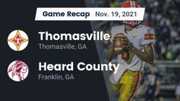 Recap: Thomasville  vs. Heard County  2021