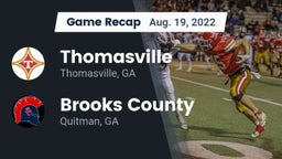 Recap: Thomasville  vs. Brooks County  2022