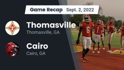 Recap: Thomasville  vs. Cairo  2022