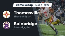 Recap: Thomasville  vs. Bainbridge  2022
