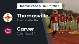 Recap: Thomasville  vs. Carver  2022
