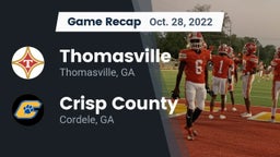 Recap: Thomasville  vs. Crisp County  2022