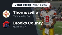 Recap: Thomasville  vs. Brooks County  2023