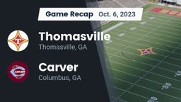 Recap: Thomasville  vs. Carver  2023