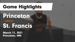 Princeton  vs St. Francis  Game Highlights - March 11, 2021