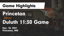 Princeton  vs Duluth 11:30 Game Game Highlights - Dec. 18, 2021