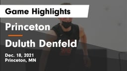 Princeton  vs Duluth Denfeld  Game Highlights - Dec. 18, 2021