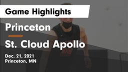 Princeton  vs St. Cloud Apollo  Game Highlights - Dec. 21, 2021