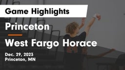 Princeton  vs West Fargo Horace  Game Highlights - Dec. 29, 2023
