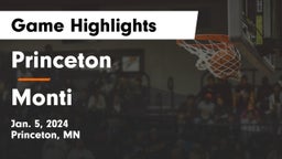 Princeton  vs Monti  Game Highlights - Jan. 5, 2024