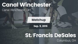 Matchup: Canal Winchester vs. St. Francis DeSales  2016