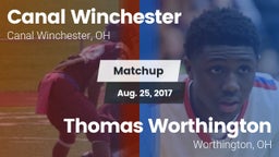 Matchup: Canal Winchester vs. Thomas Worthington  2017