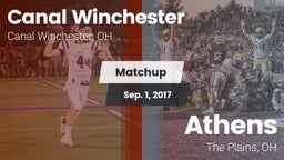 Matchup: Canal Winchester vs. Athens  2017