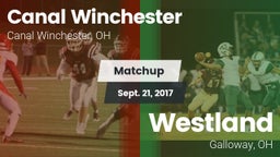 Matchup: Canal Winchester vs. Westland  2017