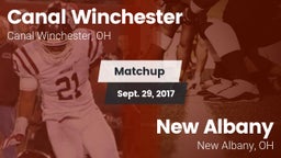 Matchup: Canal Winchester vs. New Albany  2017