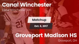 Matchup: Canal Winchester vs. Groveport Madison HS 2017