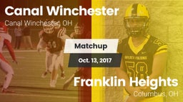 Matchup: Canal Winchester vs. Franklin Heights  2017