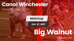 Matchup: Canal Winchester vs. Big Walnut 2017