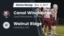 Recap: Canal Winchester  vs. Walnut Ridge  2017