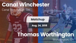 Matchup: Canal Winchester vs. Thomas Worthington  2018