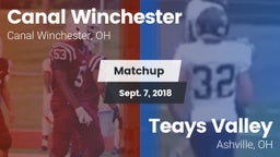Matchup: Canal Winchester vs. Teays Valley  2018