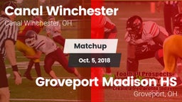 Matchup: Canal Winchester vs. Groveport Madison HS 2018