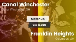 Matchup: Canal Winchester vs. Franklin Heights  2018