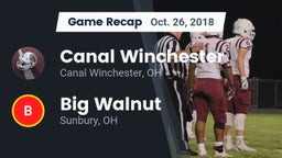 Recap: Canal Winchester  vs. Big Walnut 2018