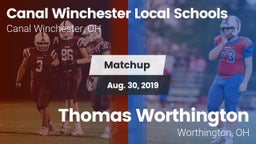 Matchup: Canal Winchester vs. Thomas Worthington  2019