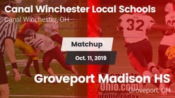 Matchup: Canal Winchester vs. Groveport Madison HS 2019