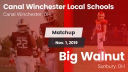 Matchup: Canal Winchester vs. Big Walnut 2019