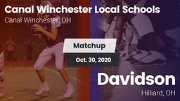 Matchup: Canal Winchester vs. Davidson  2020