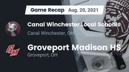 Recap: Canal Winchester Local Schools vs. Groveport Madison HS 2021
