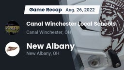 Recap: Canal Winchester Local Schools vs. New Albany  2022