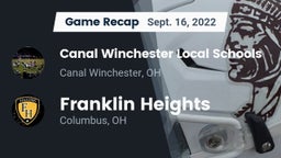 Recap: Canal Winchester Local Schools vs. Franklin Heights  2022