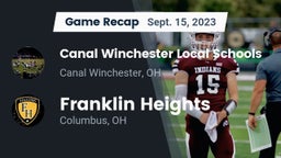 Recap: Canal Winchester Local Schools vs. Franklin Heights  2023